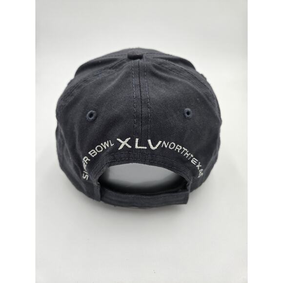 Super Bowl XLV NFL Strapback Hat Black Adjustable Embroidered Cap - Picture 3 of 5